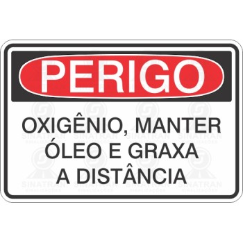 Oxigênio, manter óleo e graxa á distância